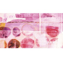 Peinture abstraite avec des cercles sur toile