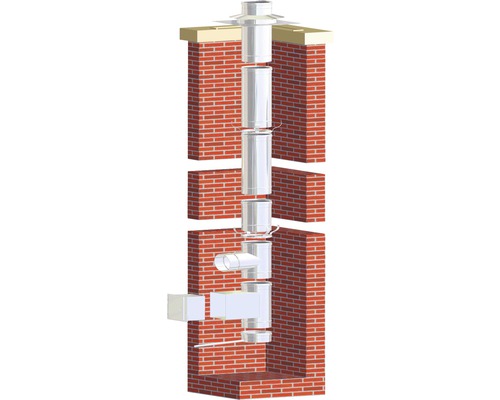 Système d'évacuation de gaz brûlés à une paroi