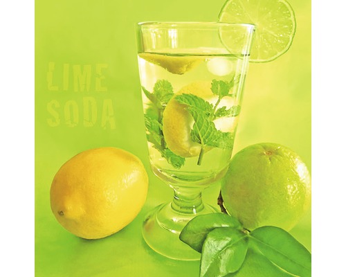 Serviette Lemon Soda 33x33 cm 20 Stk