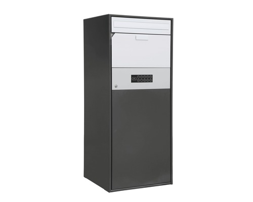 Huber SchlaueBox Single M3 avec compartiment à paquets sécurisé de façon électronique 75l gris anthracite