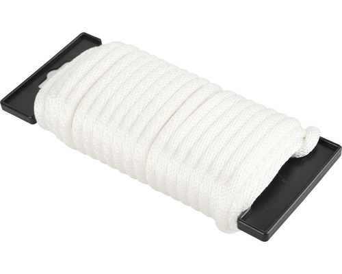 Corde Paraloc Mamutec polyester blanc Ø 6 mm, 10 m