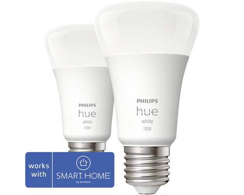 Deux ampoules Philips Hue White 1100