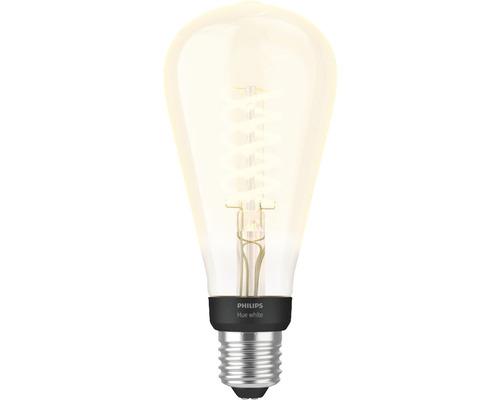Lampe à filament blanc Philips Hue avec forme Edison
