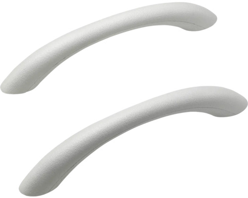 Deux poignées de meuble courbées