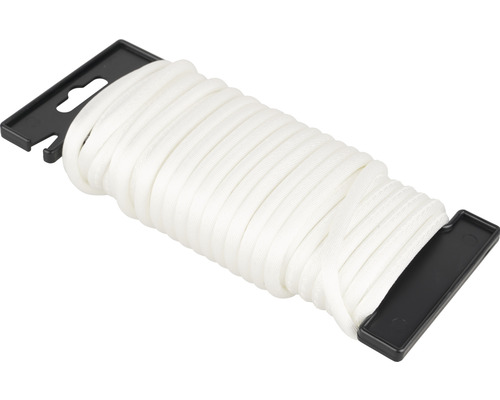 Mamutec Corde de démarrage pour moteur Ø 5 mm x 10 m blanc Corde en nylon blanche sur support noir