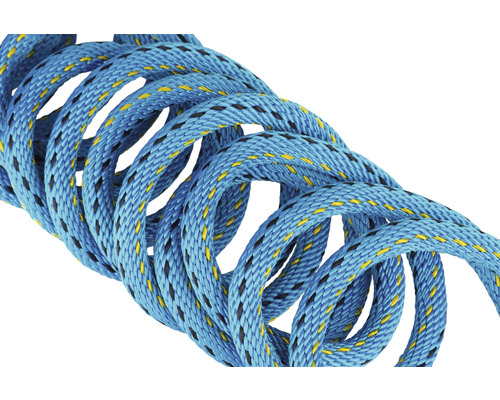 Corde bleue avec des accents jaunes et noirs