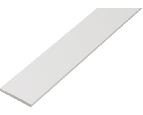 Flachstange PVC weiss 20 x 2 1 m