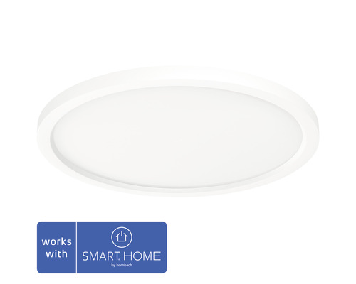 Panneau Philips hue White Ambiance à intensité lumineuse variable 19W 2300 lm blanc chaud-blanc lumière du jour Ø 47x395 blanc variateur inclus - Compatible avec SMART HOME by hornbach