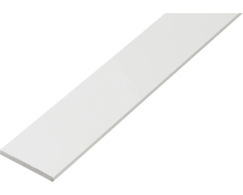 Flachstange PVC weiss 25 x 2 1 m