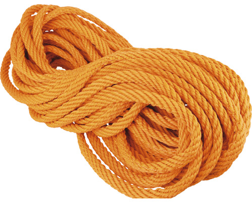 Mamutec Corde Paraloc polypropylène Ø 10 mm x 20 m orange Peloton de corde en fibre naturelle