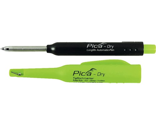 Pica Marqueur trous profonds Dry Longlife pour mine graphite 2,8 mm plastique vert