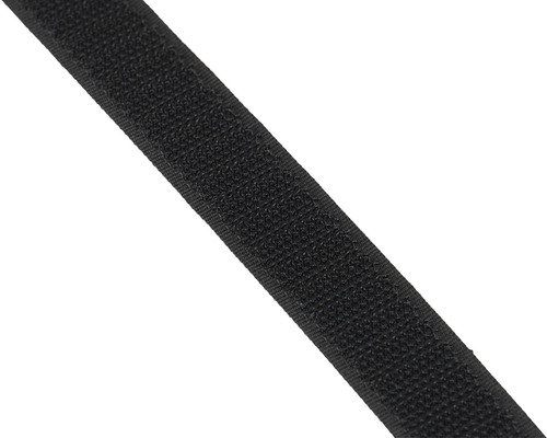 Klettband Hakenseite Mamutec schwarz, selbstklebend Meterware