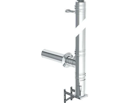 Jeremias DW-FU Set Typ 250 ca. 5 m 130 mm mit Dämmung 32,5 mm Wandmontage