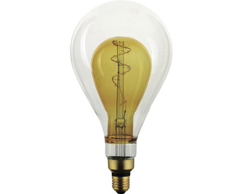 Ampoule LED FLAIR PS150 E27/4W(30W) 330 lm 2700 K blanc chaud transparent/or Lampe décorative en forme de poire avec filament