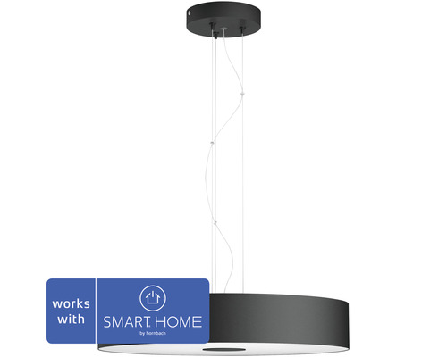 Philips hue Pendelleuchte 25W 3000 lm schwarz - Kompatibel mit SMART HOME by hornbach