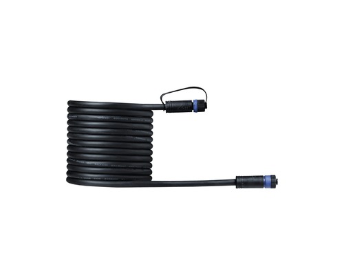 Paulmann Plug & Shine Verbindungskabel IP68 schwarz 1in-1out 5 m Verlängerungskabel mit Steckverbindung