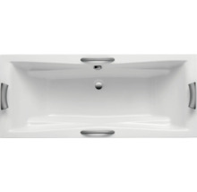 Rechteckige Badewanne mit Griffen