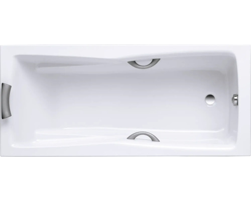 Badewanne OTTOFOND Lusaka 75 x 160 cm weiss glänzend glatt 862701