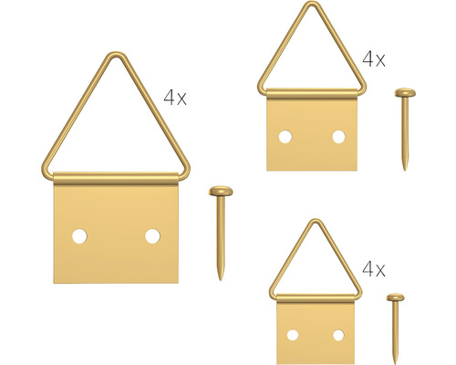 Jeu de suspension de tableaux avec clous, pour la fixation de tableaux