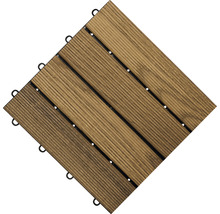 Holzfliese Thermoesche 30 x 30 cm braun