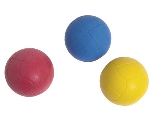 Hundespielzeug Moosgummiball 6 cm, farblich assortiert