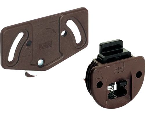 Kit de montage SlideLine 1plus pour profilé, pour une porte, jusqu’à 30 kg Connecteur de meubles pour l''assemblage de meubles