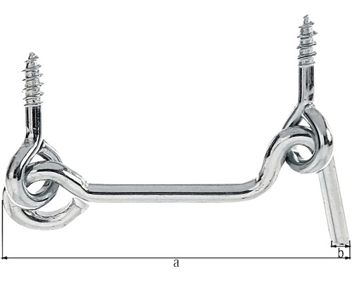 Crochet de porte avec vis de fixation