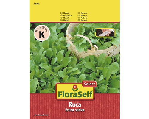 Roquette 'Ruca' FloraSelf Select semences stables graines de salade