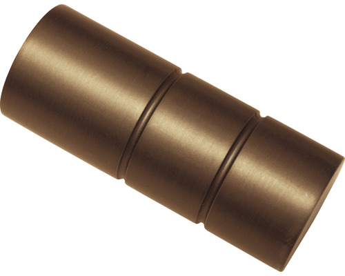Embout Windsor cylindre bronze Ø 25 mm lot de 2