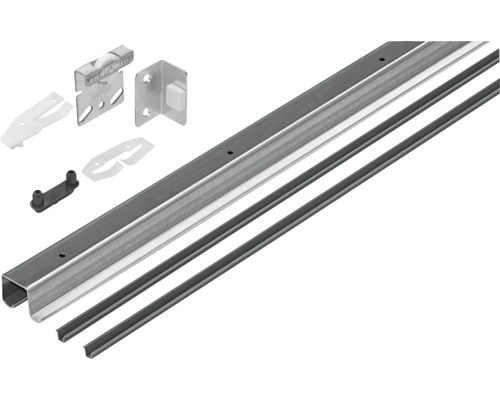 Schiebetür-Komplettset TopLine 2 für zwei Schiebetüren, 2000 mm, verzinkt -  HORNBACH