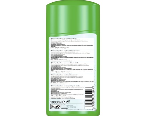 Tetra Pond CrystalWater pour améliorer la clarté de l''eau dans le bassin, 1000 millilitres