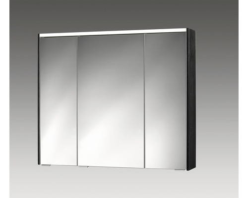 LED Spiegelschrank Sieper Khalix BxHxT 90x74x15 cm holzoptik dunkel