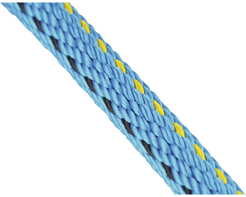 Corde Paraloc Mamutec polyester bleu/jaune/noir Ø 4 mm, 200 m