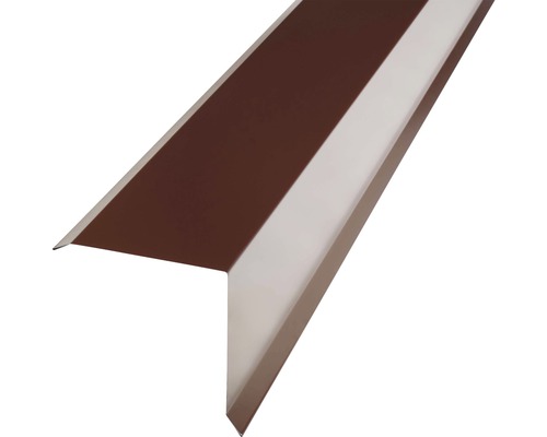 PRECIT Kantenwinkel für Metallziegel schokoladenbraun RAL 8017 2000 x 95 x 100 mm