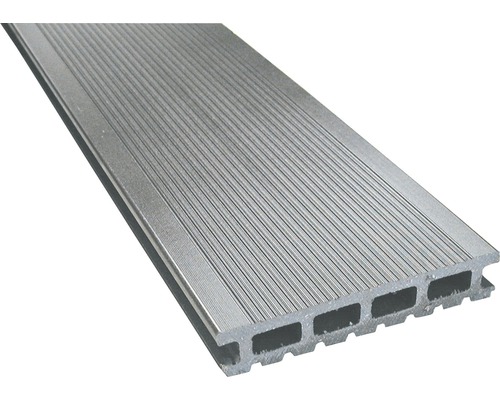 Lames de plancher Konsta WPC Primera gris 26x145x3.000 mm-0