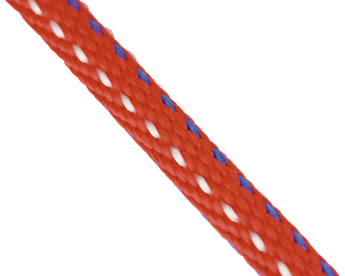 Mamutec Corde Paraloc polypropylène Ø 6 mm x 70 m rouge/bleu/blanc Cordon tressé en polyester
