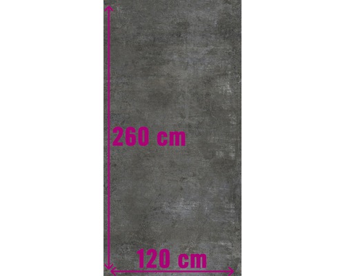 XXL Wand- und Bodenfliese Industrial night anpoliert 120 x 260 x 0,7 cm R10 B