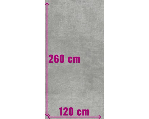 XXL Wand- und Bodenfliese Industrial Steel anpoliert 120 x 260 x 0,7 cm R10 B