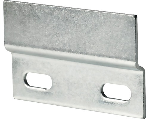 Schrankaufhängeschiene 47,5x76 mm verzinkt 25 Stück Metall Winkelverbinder mit Langlöchern