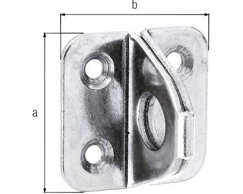 Support de suspension en métal avec les dimensions A et B
