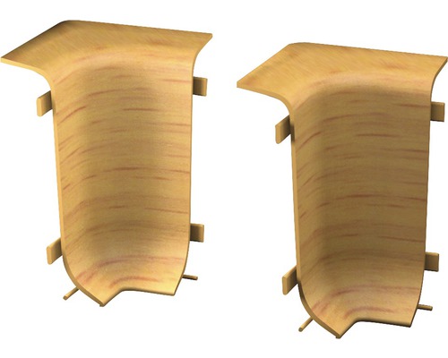 Innenecken für Klemm-Sockelleiste mit Kabelkanal buche 50 mm