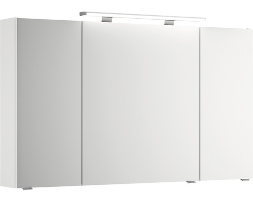 Armoire de toilette pelipal Xpressline 4010 120 cm blanc 3 portes sans luminaire en applique