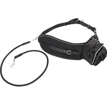 Laisse de jogging 25 mm, 65 - 120 cm, noir