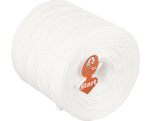Mamutec Cordon en polypropylène Ø 2,5 mm x 800 m blanc Bobine de fil en coton