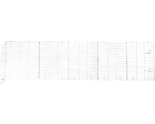 Draufsicht eines rollbaren Rollwagens mit Gitterablage