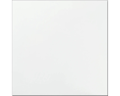 Carrelage de sol uni, blanc, poli, 30x30 cm