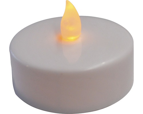 Lot de 2 bougies chauffe-plat LED Ø 5,5 cm couleur d'éclairage blanc chaud