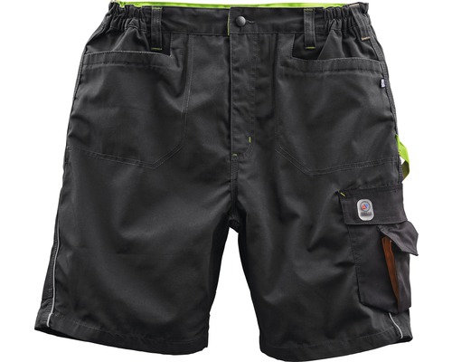 Short de travail noir avec plusieurs poches