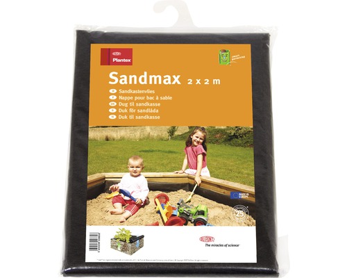 Intissé de bac à sable Sandmax 2x2 m noir