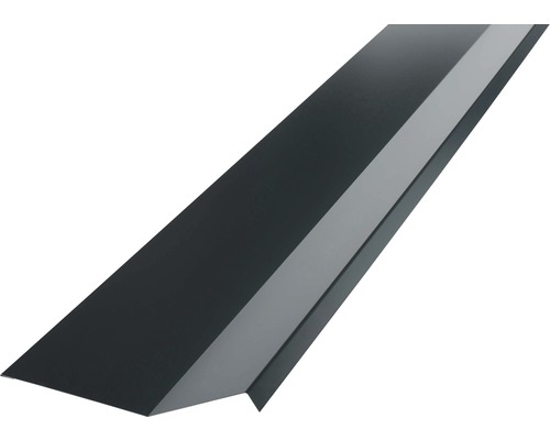 Bande de solin PRECIT gris anthracite RAL 7016 1000x73x110 mm Angle de tôle trapézoïdale pour couverture de toit